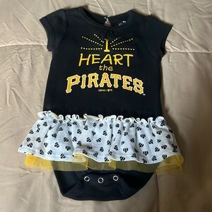 Pittsburgh pirates baby girl onesie